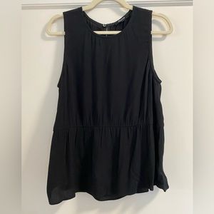 Madewell Black Tank Blouse Size M